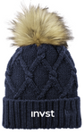 New Era ® Faux Fur Pom Beanie